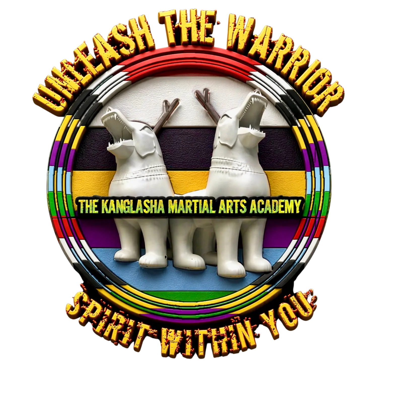 The Kanglasha Martial Arts Academy warrior logo